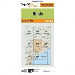 Land Information Nz NZ Topo 50 Map BY20 Hinds Maps