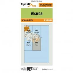 Land Information Nz Maps NZ Topo 50 Map BY25 Akaroa