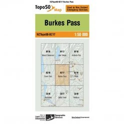 Land Information Nz Maps NZ Topo 50 Map BZ17 Burkes Pass