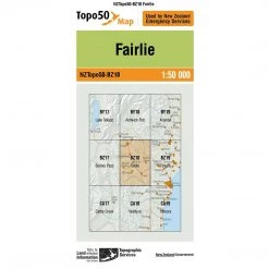 Land Information Nz NZ Topo 50 Map BZ18 Fairlie Maps