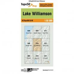 Land Information Nz Maps NZ Topo 50 Map CA10 Lake Williamson