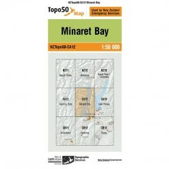 Land Information Nz NZ Topo 50 Map CA12 Minaret Bay