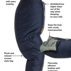 Big Agnes Sidewinder Camp -6°C Synthetic Sleeping Bag, Reg, RH