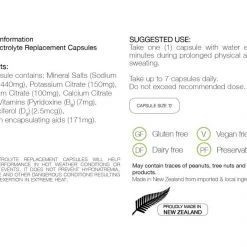 Pure Electrolyte Replacement Capsules, 80 Pack Food