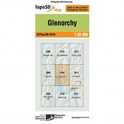 Land Information Nz NZ Topo 50 Map CB10 Glenorchy