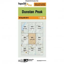 Land Information Nz NZ Topo 50 Map CB14 Dunstan Peak