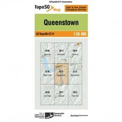 Land Information Nz Maps NZ Topo 50 Map CC11 Queenstown