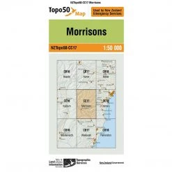Land Information Nz Maps NZ Topo 50 Map CC17 Morrisons