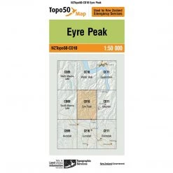 Land Information Nz Maps NZ Topo 50 Map CD10 Eyre Peak