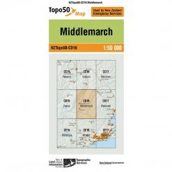 Land Information Nz NZ Topo 50 Map CD16 Middlemarch
