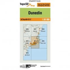 Land Information Nz NZ Topo 50 Map CE17 Dunedin