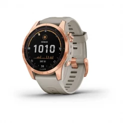 Garmin Fēnix® 7S – Solar Edition Rose Gold With Light Sand Band