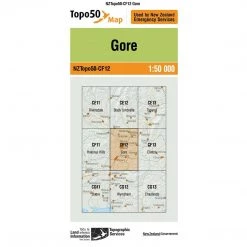 Land Information Nz Maps NZ Topo 50 Map CF12 Gore
