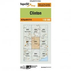 Land Information Nz NZ Topo 50 Map CF13 Clinton