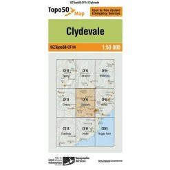 Land Information Nz NZ Topo 50 Map CF14 Clydevale Maps