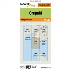Land Information Nz NZ Topo 50 Map CG08 Orepuki