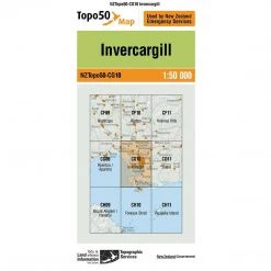 Land Information Nz NZ Topo 50 Map CG10 Invercargill