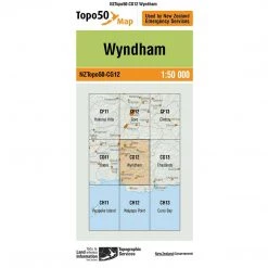 Land Information Nz Maps NZ Topo 50 Map CG12 Wyndham