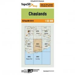 Land Information Nz NZ Topo 50 Map CG13 Chaslands