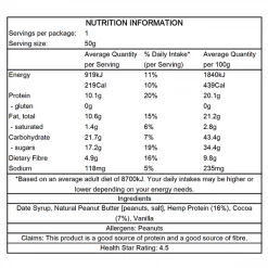 CookieTime Snacks Em's Protein Cookie, Chocolate Brownie, 50g
