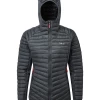Rab Cirrus Flex Womens Hooded Jacket, Steel Womens Jackets