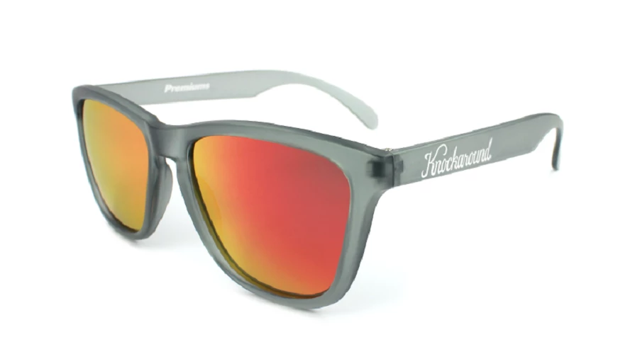 Accessories Knockaround Classic Polarized Sunglasses, Frosted Grey