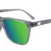 Knockaround Fast Lane Sport Polarized Sunglasses, Clear Grey/Green Accessories
