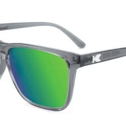 Knockaround Fast Lane Sport Polarized Sunglasses, Clear Grey/Green Accessories