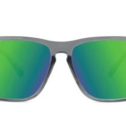 Knockaround Fast Lane Sport Polarized Sunglasses, Clear Grey/Green Accessories