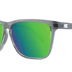 Knockaround Fast Lane Sport Polarized Sunglasses, Clear Grey/Green Accessories