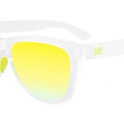 Knockaround Premiums Sport Polarized Sunglasses, Clear/Yellow Green