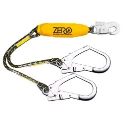 Zero ClimbR Double Rope Lanyard With Scaff/Snaphook, 0.9M Lanyards & Positioning