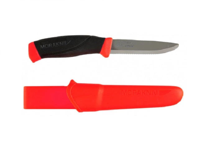 Morakniv Companion Rescue Serrated Fixed Blade Knife, Red Tools / Accessories