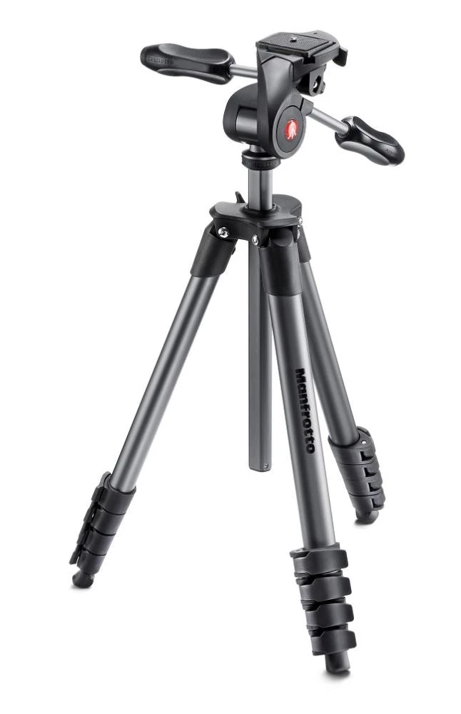 Manfrotto Compact Advanced Aluminium QR Tripod With 3 Way Head Camera Accessories