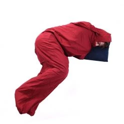 Trekmates Cotton Mummy Liner, Deep Red