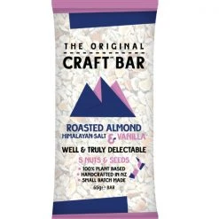 CookieTime The Original Craft Bar Roasted Almond, Himalayan Salt & Vanilla Bar, 65g Snacks