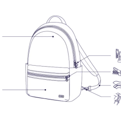 Pacsafe Daysafe Backpack, Black Travel