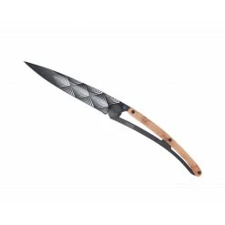 Deejo Black 37g Knife With Juniper Handle, Art Déco Tools / Accessories