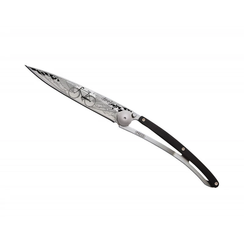 Deejo Tattoo 37g Knife With Ebony Handle, Bicycle