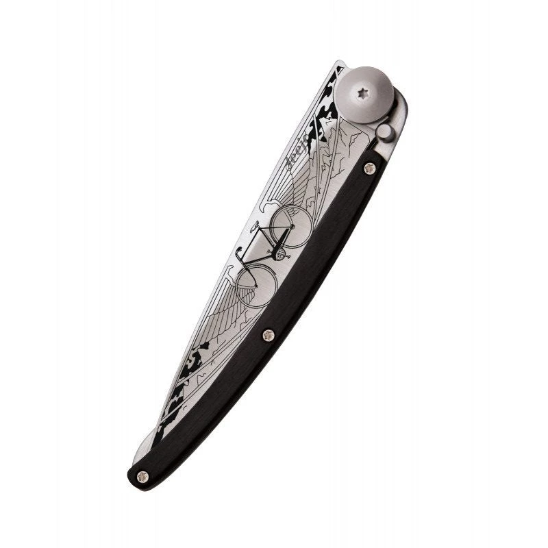 Deejo Tattoo 37g Knife With Ebony Handle, Bicycle