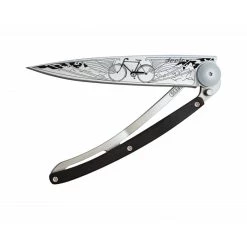 Deejo Tattoo 37g Knife With Ebony Handle, Bicycle