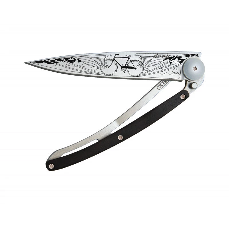 Deejo Tattoo 37g Knife With Ebony Handle, Bicycle