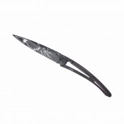 Deejo Black 37g Knife With Ebony Handle, Deer