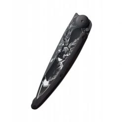 Deejo Black 37g Knife With Ebony Handle, Deer
