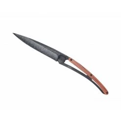 Deejo Black 37g Knife With Coral Handle, Feather Tools / Accessories