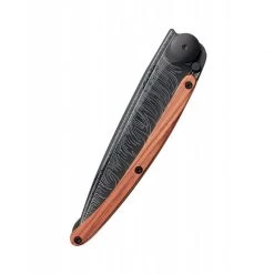 Deejo Black 37g Knife With Coral Handle, Feather Tools / Accessories