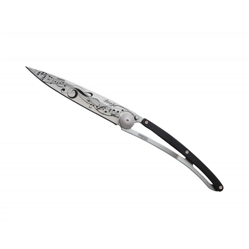 Deejo Tattoo 37g Knife With Ebony Handle, Score