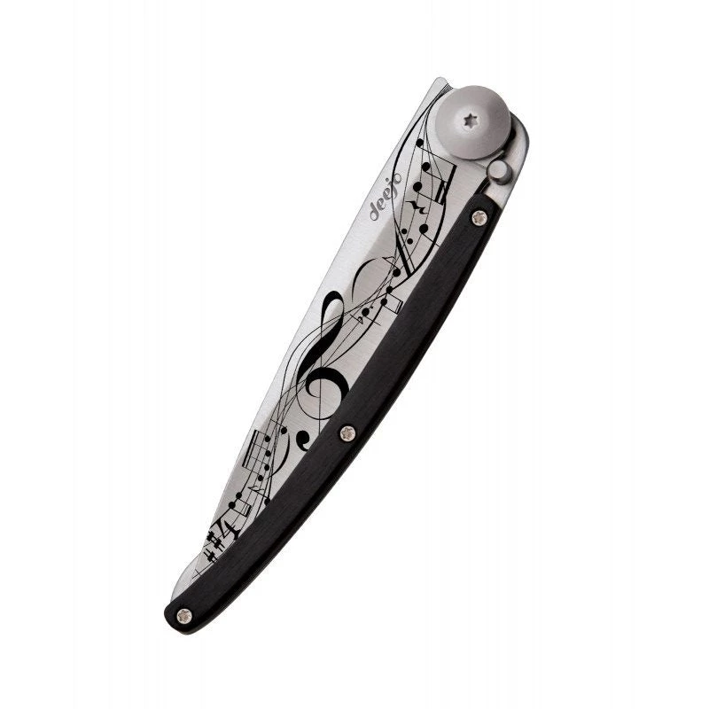 Deejo Tattoo 37g Knife With Ebony Handle, Score