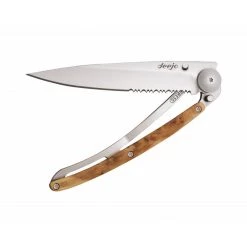 Tools / Accessories Deejo Serrated 37g Knife With Juniper Handle