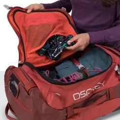 Osprey Rolling Transporter 40 Wheeled Duffle, Ruffian Red